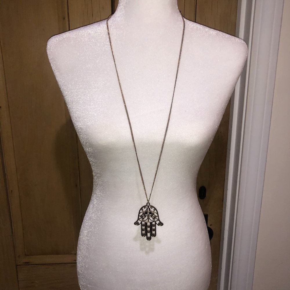 Hamsa Statement Necklace
